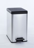 Curver decobin slimbin pedaalemmer 25 liter rechthoekig zilver metallic
