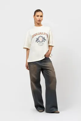 Equalité Dani Boxy T-Shirt Dames Gebroken Wit - Maat XS - Kleur: Gebroken Wit | Soccerfanshop