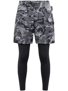 Plein Sport short à imprimé camouflage - Noir