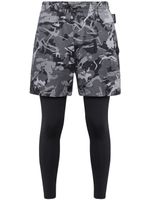 Plein Sport short à imprimé camouflage - Noir