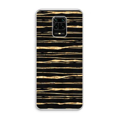 Gouden strepen: Xiaomi Redmi Note 10 Lite Transparant Hoesje