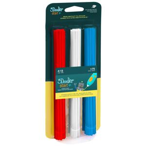 3Doodler 3DS-ECO-MIX1-75 Start Mix 1 Filament PLA kunststof Rood, Wit, Blauw 75 stuk(s)