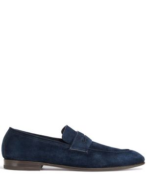 Zegna mocassins L'Asola en daim - Bleu