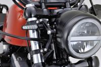 DAYTONA "dual-axis" koplamphouder bracket sh. aluminum 49mm sw adjustab