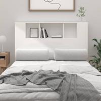 Hoofdbordkast 120x18,5x104,5 cm hoogglans wit Hoofdbordkast 120x18,5x104,5 cm hoogglans wit