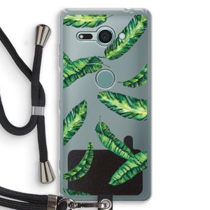 Lange bladeren: Sony Xperia XZ2 Compact Transparant Hoesje met koord
