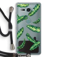 Lange bladeren: Sony Xperia XZ2 Compact Transparant Hoesje met koord