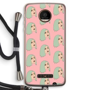 King Kylie: Motorola Moto Z Force Transparant Hoesje met koord