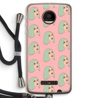 King Kylie: Motorola Moto Z Force Transparant Hoesje met koord