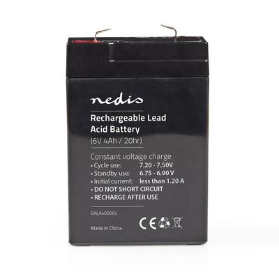 Nedis Oplaadbare Loodaccu | Lead-Acid | 6 V | 4000 mAh | 1 stuks - BALA40006V BALA40006V