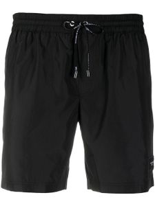 Dolce & Gabbana short de bain à patch logo - Noir