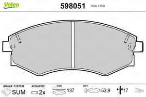 Valeo Remblokset 598051