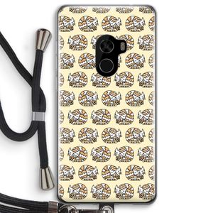 Slapende poes: Xiaomi Mi Mix 2 Transparant Hoesje met koord