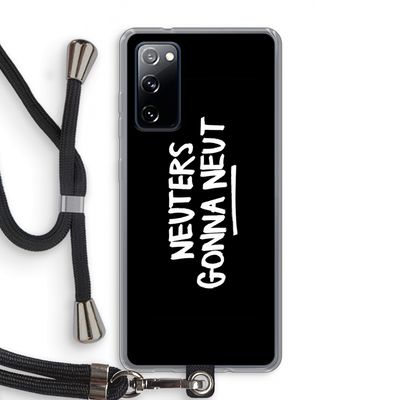 Neuters (zwart): Samsung Galaxy S20 FE / S20 FE 5G Transparant Hoesje met koord