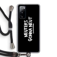 Neuters (zwart): Samsung Galaxy S20 FE / S20 FE 5G Transparant Hoesje met koord