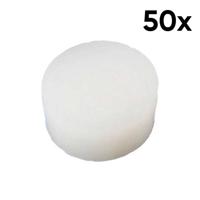 Allparts LT-0483-025 Fingerboard Inlay Dots 6.35mm Wit (50 Stuks)