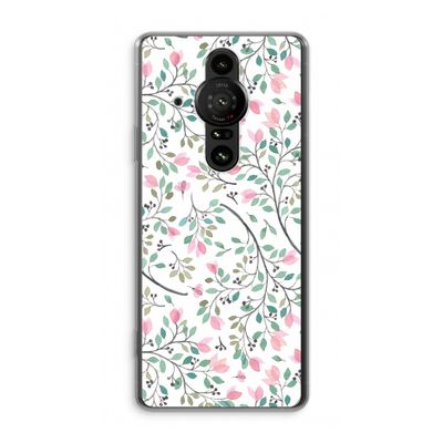 Sierlijke bloemen: Sony Xperia Pro-I Transparant Hoesje