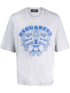 DSQUARED2 t-shirt à logo imprimé - Gris