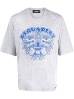 DSQUARED2 t-shirt à logo imprimé - Gris - thumbnail