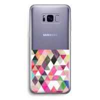 Gekleurde driehoekjes: Samsung Galaxy S8 Plus Transparant Hoesje