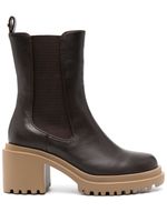 TWINSET bottines en cuir 85 mm - Marron