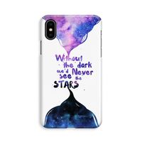 Stars quote: iPhone X Volledig Geprint Hoesje