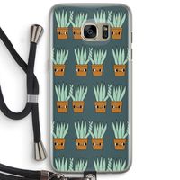 Sansevieria: Samsung Galaxy S7 Edge Transparant Hoesje met koord Sansevieria: Samsung Galaxy S7 Edge Transparant Hoesje met koord
