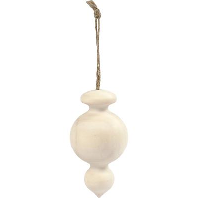 Creativ Company Puntige kerstbal , h: 7,5 cm, d 4 cm, 1 stuk