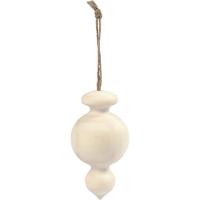 Creativ Company Puntige kerstbal , h: 7,5 cm, d 4 cm, 1 stuk