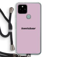 kwetsbaar: Pixel 5 Transparant Hoesje met koord