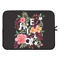 Hello in flowers: Laptop sleeve 15 inch