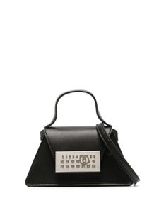 MM6 Maison Margiela mini sac à main Numeric en cuir - Noir