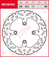 TRW remschijf "mst287rac". rotor mst287rac rigid