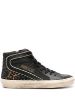 Golden Goose baskets montantes Slide - Noir