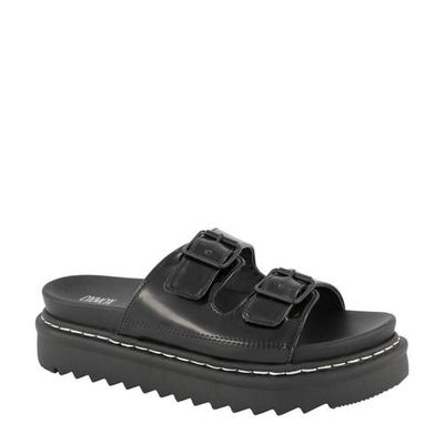 Oxmox plateau slippers zwart