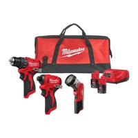 Milwaukee M12 BLPP3A-202B Accu combiset 3-delig 12V 2.0Ah in tas - 4933499694