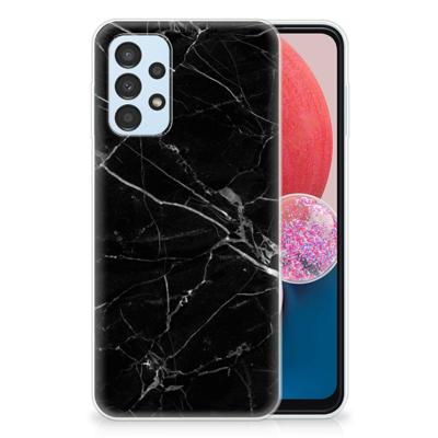 Samsung Galaxy A13 4G | TPU | Siliconen hoesje | Marmer Zwart - Origineel Cadeau Vader