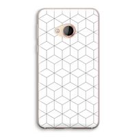 Zwart-witte kubussen: HTC U Play Transparant Hoesje