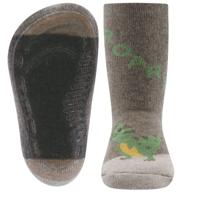 Ewers antislip sokken Stoppi softstep dino bruin-27-28