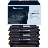 G&G Toner vervangt HP, Canon 201X, 045H Compatibel Zwart, Cyaan, Magenta, Geel GS-H201X-4P