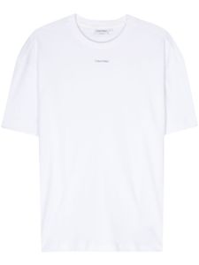 Calvin Klein t-shirt en coton à logo imprimé - Blanc