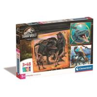 CLEMENTONI puzzel 3x48 stukjes - Jurassic World