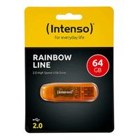 USB stick INTENSO Rainbow Line 64 GB Oranje