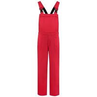 Carnaval verkleed tuinbroek voor volwassenen - rood - werk overall - thumbnail