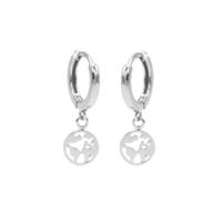Karma Oorringen Hinged Hoops Earth Zilver