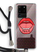 Yolo Denise: Samsung Galaxy S20 Ultra Transparant Hoesje met koord Yolo Denise: Samsung Galaxy S20 Ultra Transparant Hoesje met koord