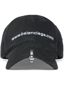 Balenciaga casquette six empiècements à broderies - Noir