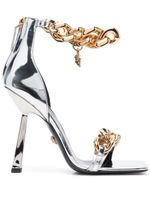 Versace sandales Medusa à détail de chaîne - Argent