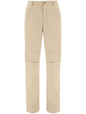 Ferragamo pantalon court à patch logo - Tons neutres