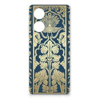 OPPO A58 4G TPU Case Beige Flowers - thumbnail